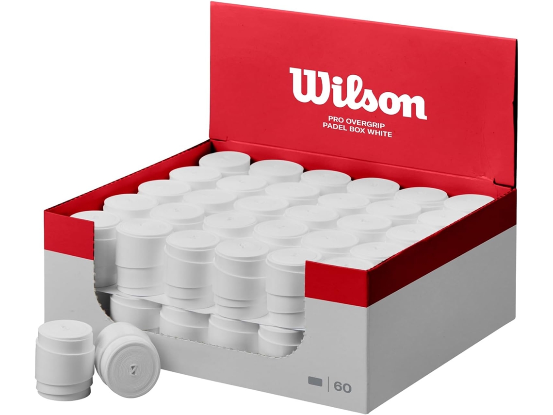 Pack De 60 Wilson Overgrip Pádel Pro Em Branco