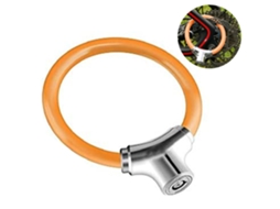 Lurelia Cadeado Bicicleta, Antirroubo, Portátil, Cores Preto/azul/laranja, 12mm, 300mm