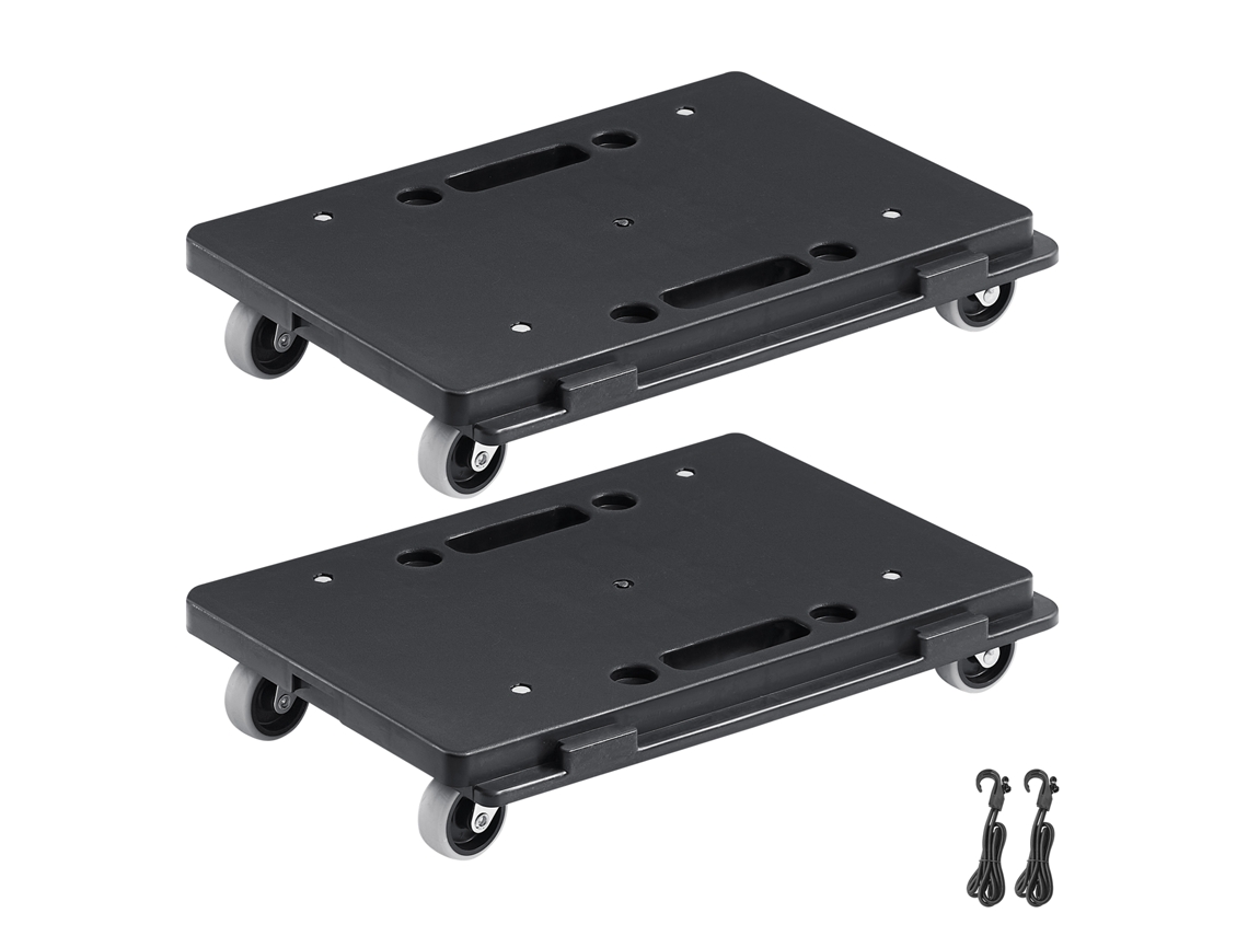 VEVOR 2 Pcs Plataforma Dolly Interlocking Edge Furniture Mover 500Lbs Capacidade Cada