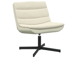 Cadeira Giratória Creme 63 X 75 X 76 Cm Couro Sintético MAISON EXCLUSIVE