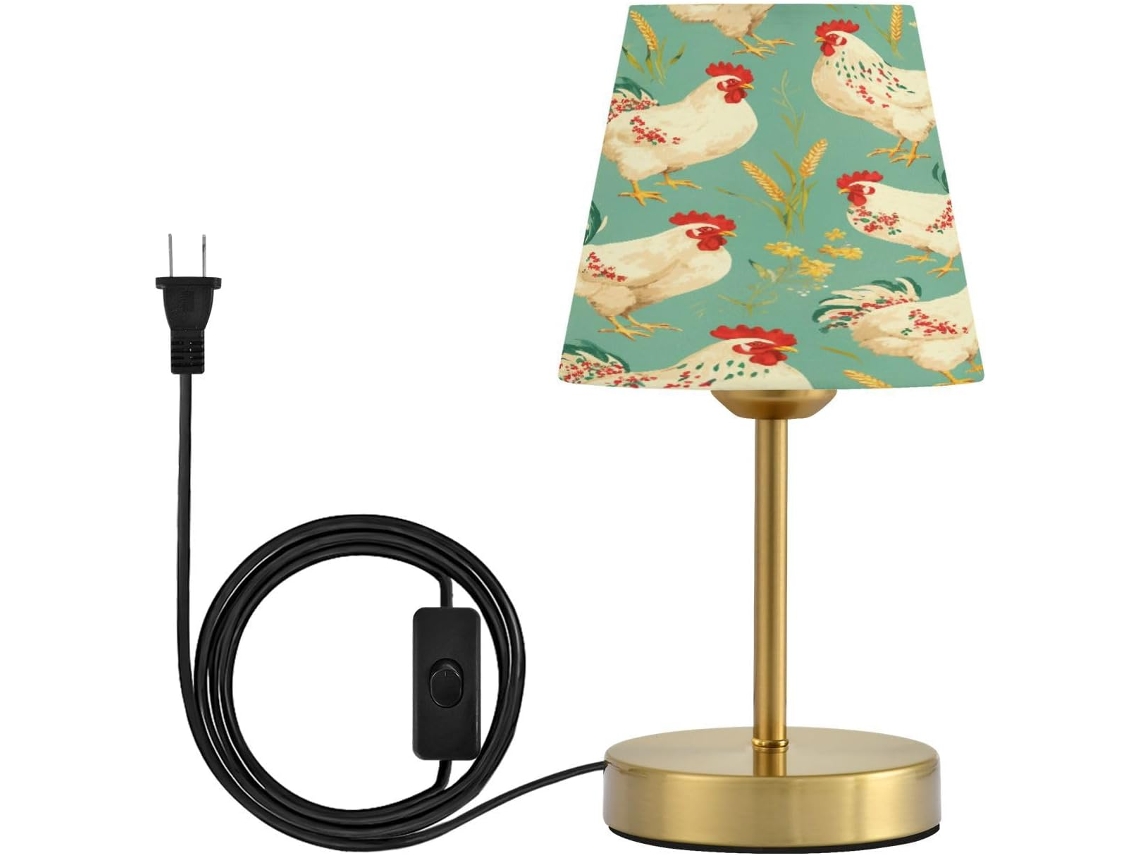 Frodotgv Art – Bases de mesa vintage com 3 intensidades e cúpulas para sala de estar, quarto e escrivaninha, Com