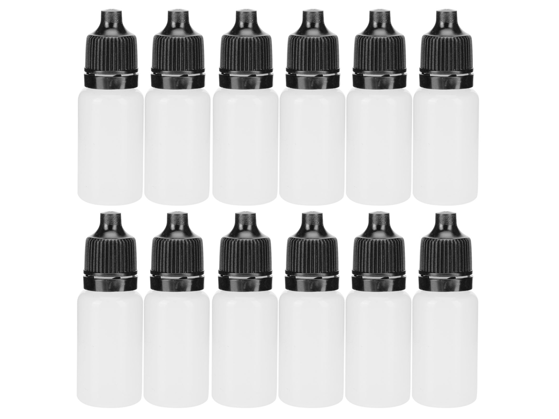 Garrafa de Colírio de 10ml, Pe, Squeezable, com Tampas