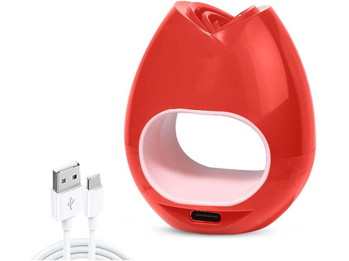 Mini Lâmpada De Led Uv Vermelha Para Unhas, Lâmpada De Gel Usb 16w Portátil, Rosa