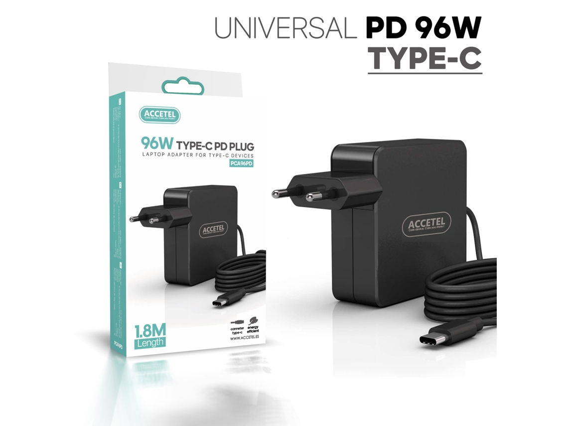 Pca96pd Carregador Universal 96w Pd Com Conector Tipo-c
