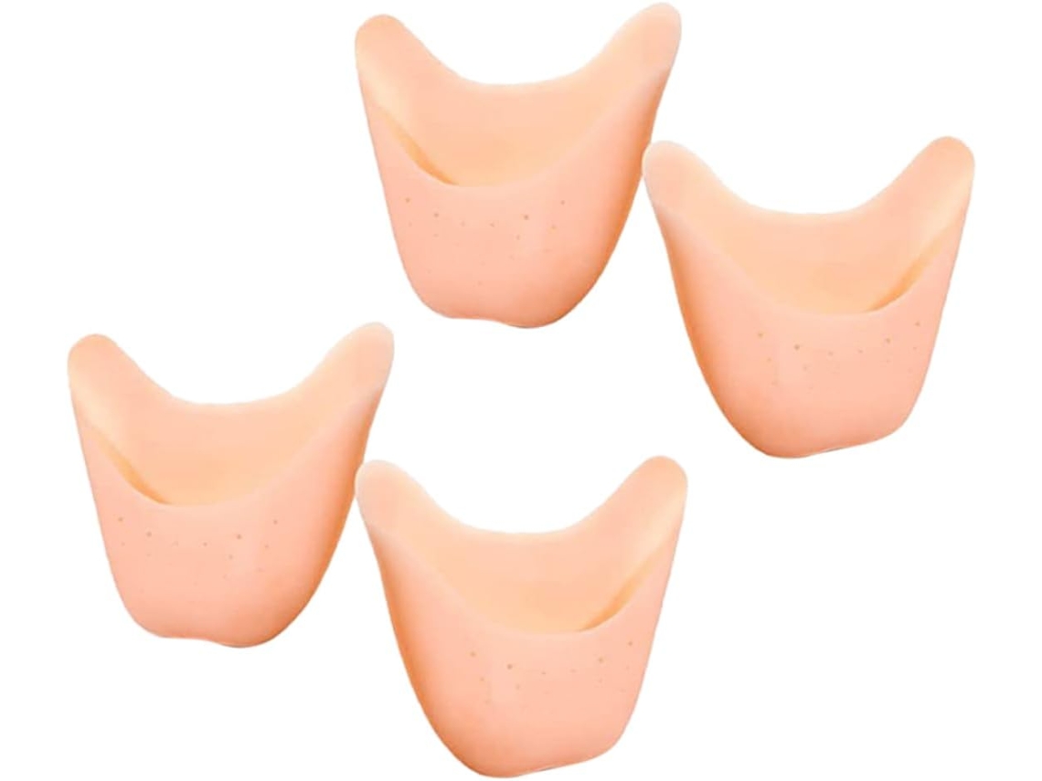 Protetores De Silicone Valiclud Para Os Dedos, Ideais Para Sapatilhas De Ponta Balé E Rotinas Dança, Pacote Com 4 Unidades