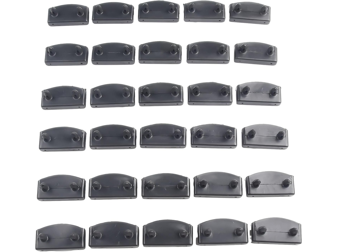 Suporte Plástico Para Ripas De Cama Madeira, Cor Preta, Para Reparo Central E Terminais Da Estrutura Cama, Kit De