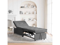 Vidaxl Sofá-cama Retrátil Cinza Escuro 194 X 67 X 82 Cm Microfibra