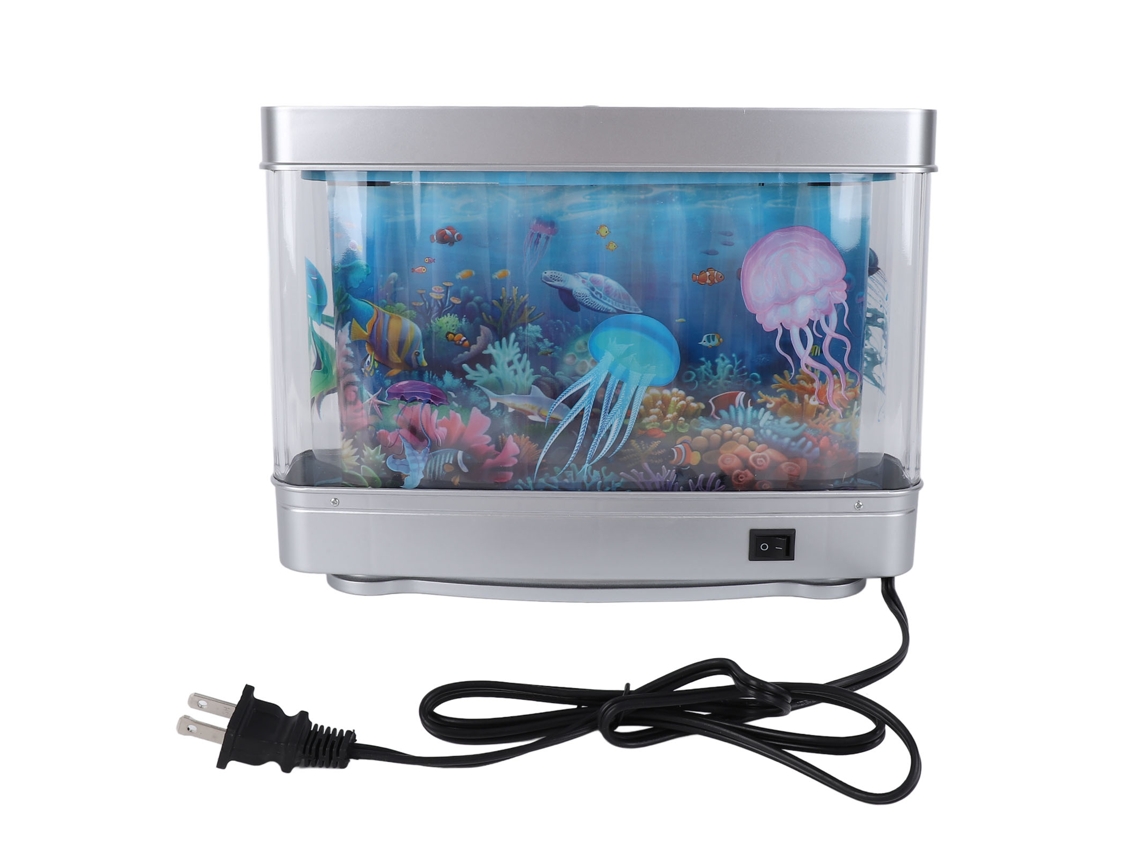 Rebe-lâmpada De Aquário Falso Com Peixes Móveis Led Lâmpada Decorativa De Noite Para Crianças Mesa Dormitório
