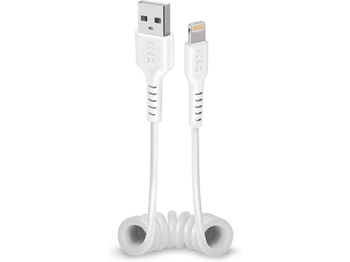 Cabo SBS (USB - Lightning - 0,5 m - Branco)