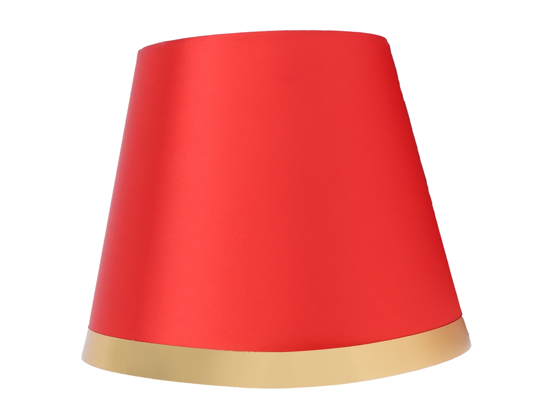 Abajur de mesa moderno europeu em tecido para luminária de chão E27, decoração para casa, vermelho, modelo 2026 (Px134).