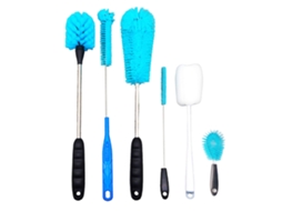 Conjunto 6 Escovas Para Garrafas Com Cabo Longo - Kit De Limpeza Para Biberões, Decantadores, Copos E Termos