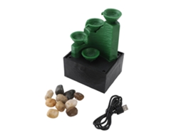 Fonte de Mesa com Água Circulante e Led | S/MARCA