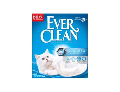 Areia Auto Aglomerante Ever Clean Extra Strong Unscented 6L