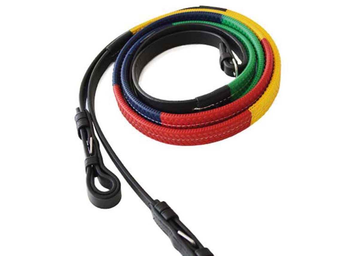 Rédeas de Borracha 5/8´´ Colorido Ponyhispano Hipica