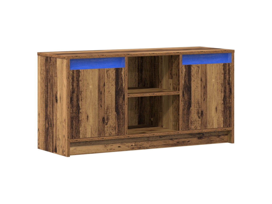 Conjunto 1 Unidade De Tv Montada Na Parede Vidaxl Castanho Derivados De Madeira (100 X 34 X 50 Cm)