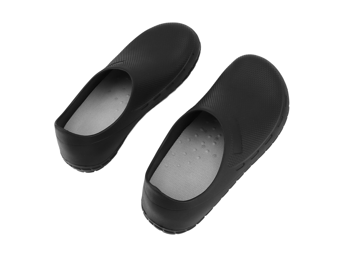 Sapatos Antiderrapantes Slip On para Mulheres e Homens, Tênis de Caminhada Preto 38