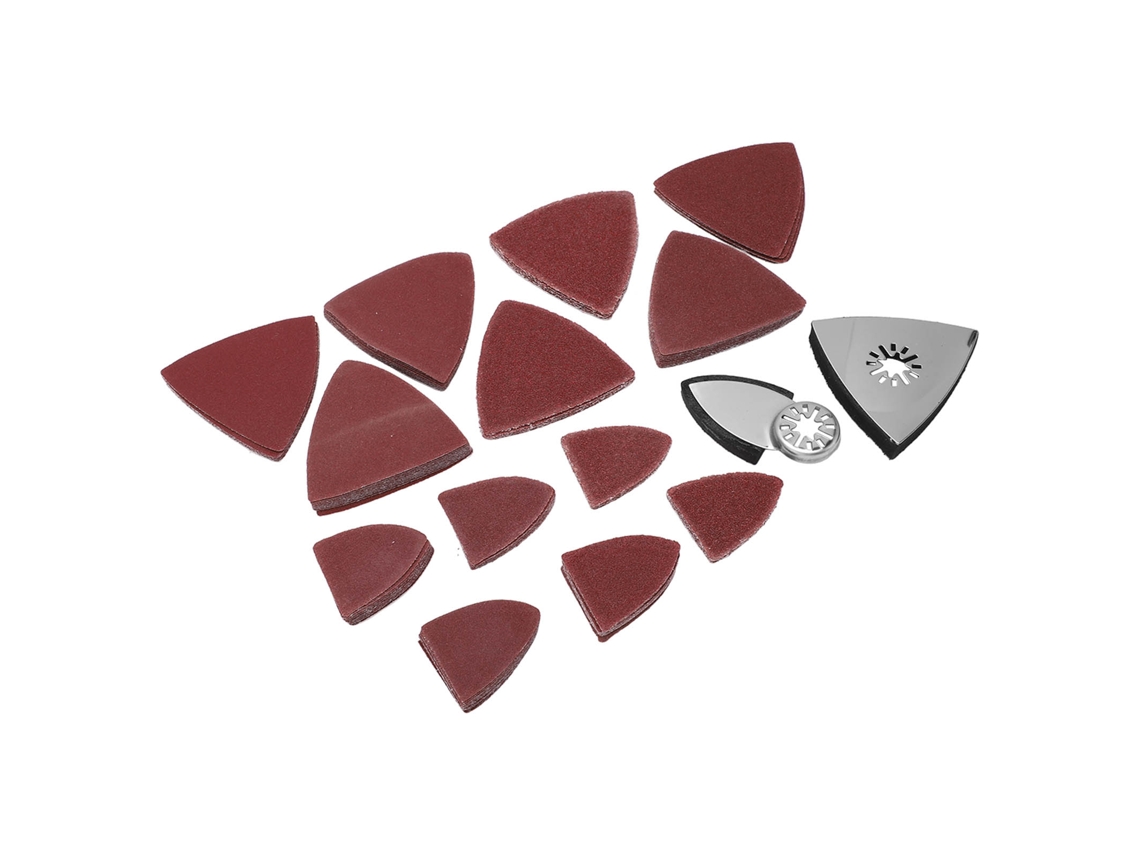 Kit De Almofadas De Lixamento Oscilantes Laxiscreed Com Acessórios Triangulares E Diferentes Granulações