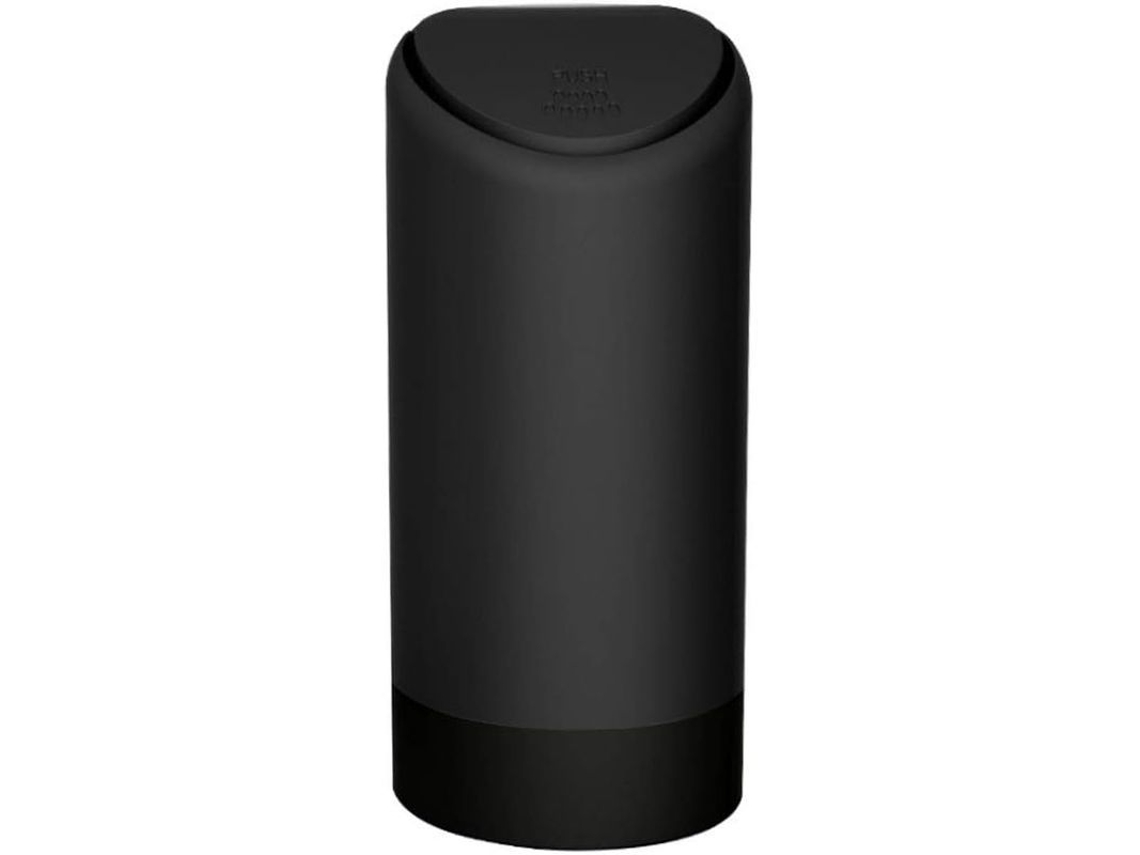 Cubo De Lixo Para Carro Com Tampa, Mini Cubo De Lixo Portátil De Silicone Para Casa E Escritório 15x7cm