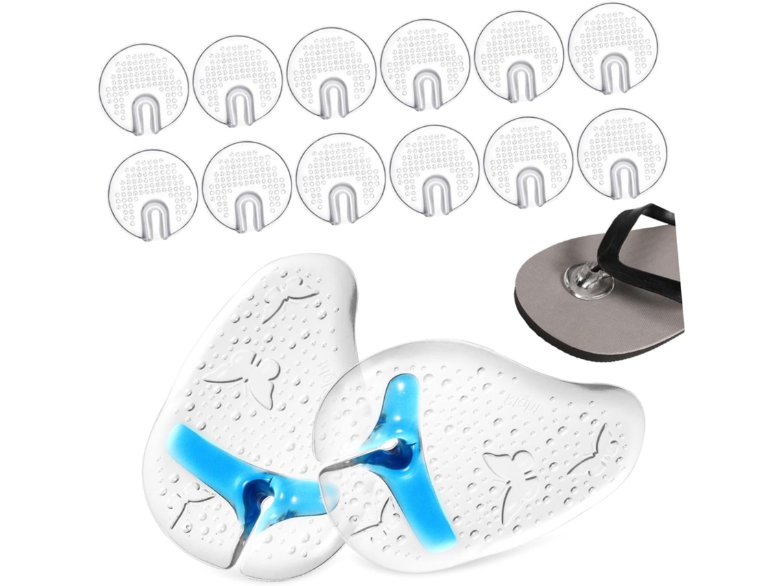 7 Pares De Protetores Gel Para Os Dedos Dos Pés Sandálias