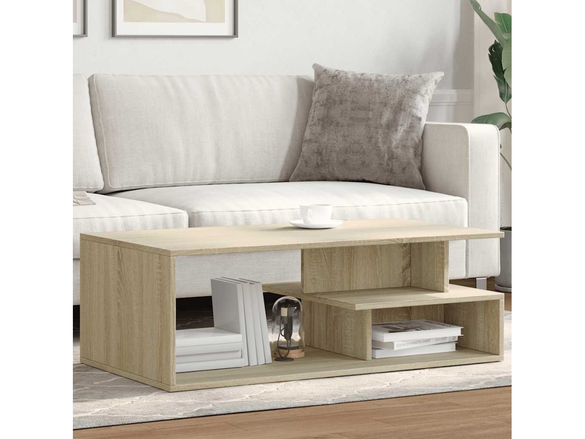 Vidaxl Mesa De Centro 102x55x35 Madeira Processada Carvalho Sonoma