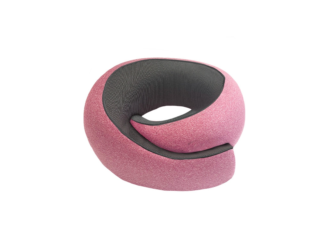 Cabeceira Ergonômica em Espuma de Memória com Formato de Caracol, Cor Lilás com Saco de Armazenamento ZSANFS