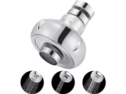 Bico para torneira de cozinha com 3 modos e conector universal, antigotejamento, material ABS e cobre, economia de água, rotação de 360°
