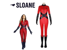 Sparrow Academy No. 5 Sloan Cosplay Umbrella Academy Collants Traje de Combate Conjunto Completo S