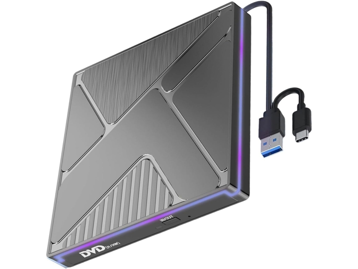 Unidade De Disco Externa Com Porta Usb 3.0 Tipo C E Iluminação
