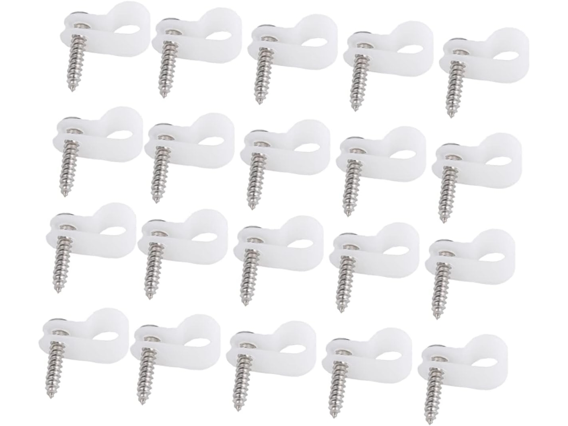 Organizador de 50 Peças com Clipes para Fios, Ideal para Cabos de Dados e Feixes de Cabos Prático SFUSHOS
