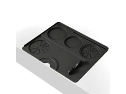 Tapete Para Café Antideslizante Silicone 24,5×19,5 Cm Preto Dureforward