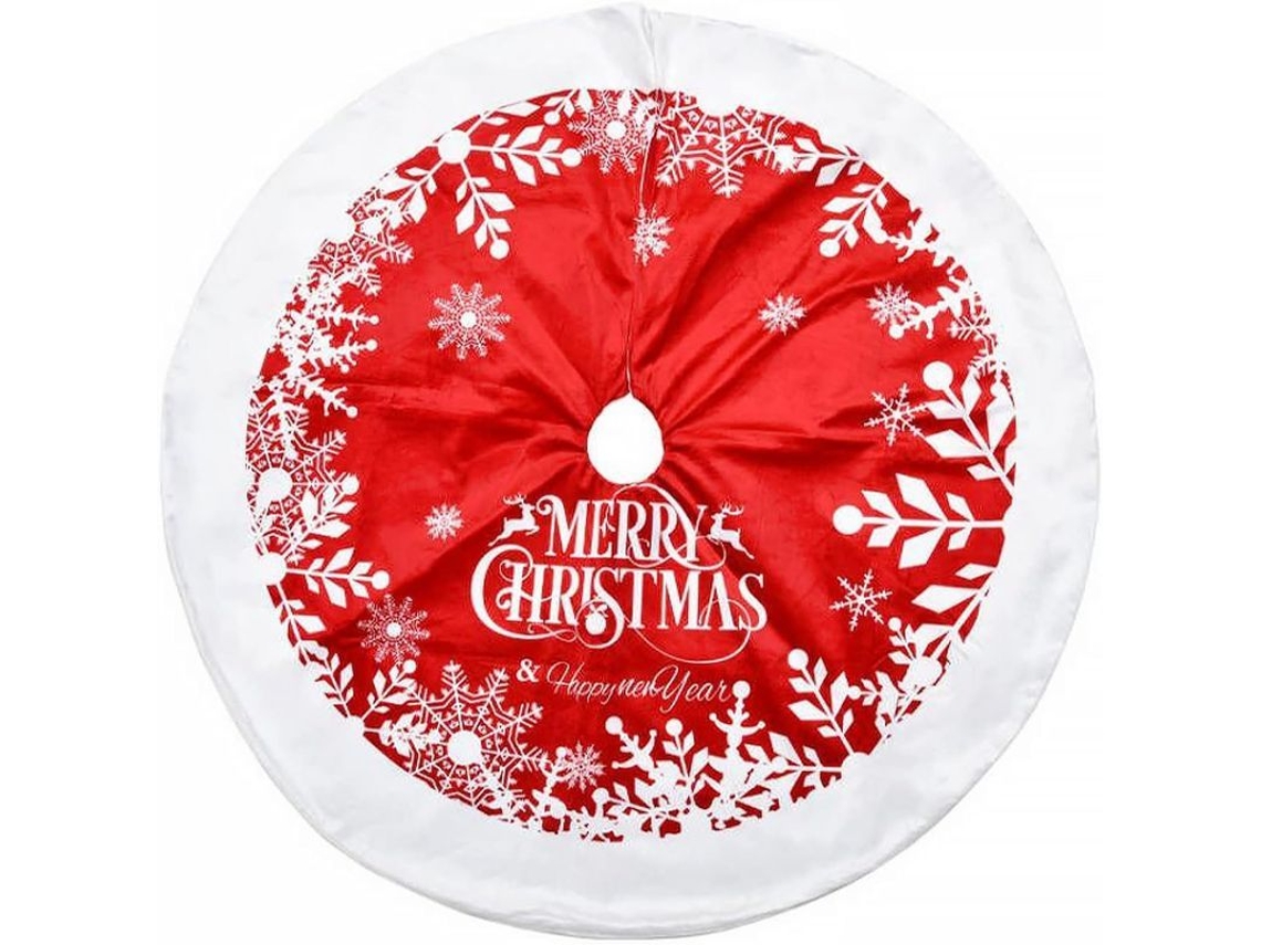 Saia de Árvore de Natal Nova Line, Neve, Folhas, 6 polegadas | S/MARCA
