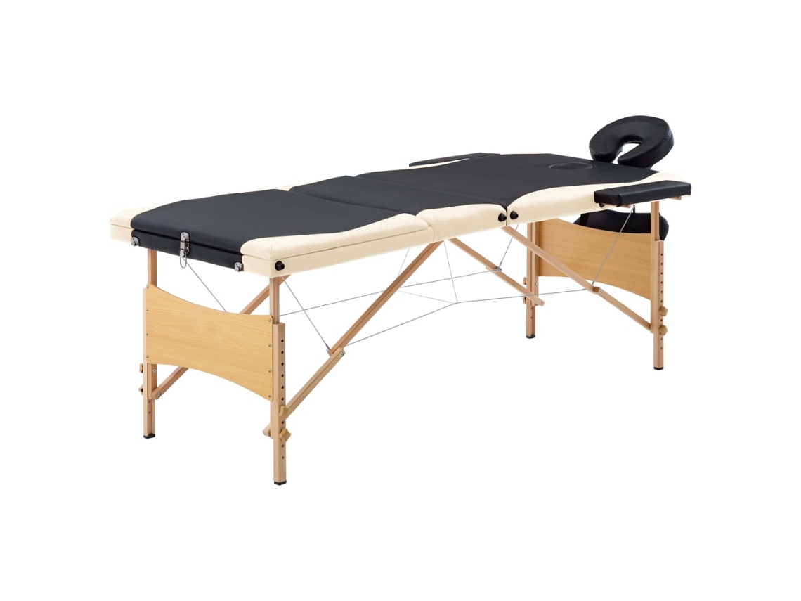 Massage Table, Massage Tables Vidaxl Preto Madeira