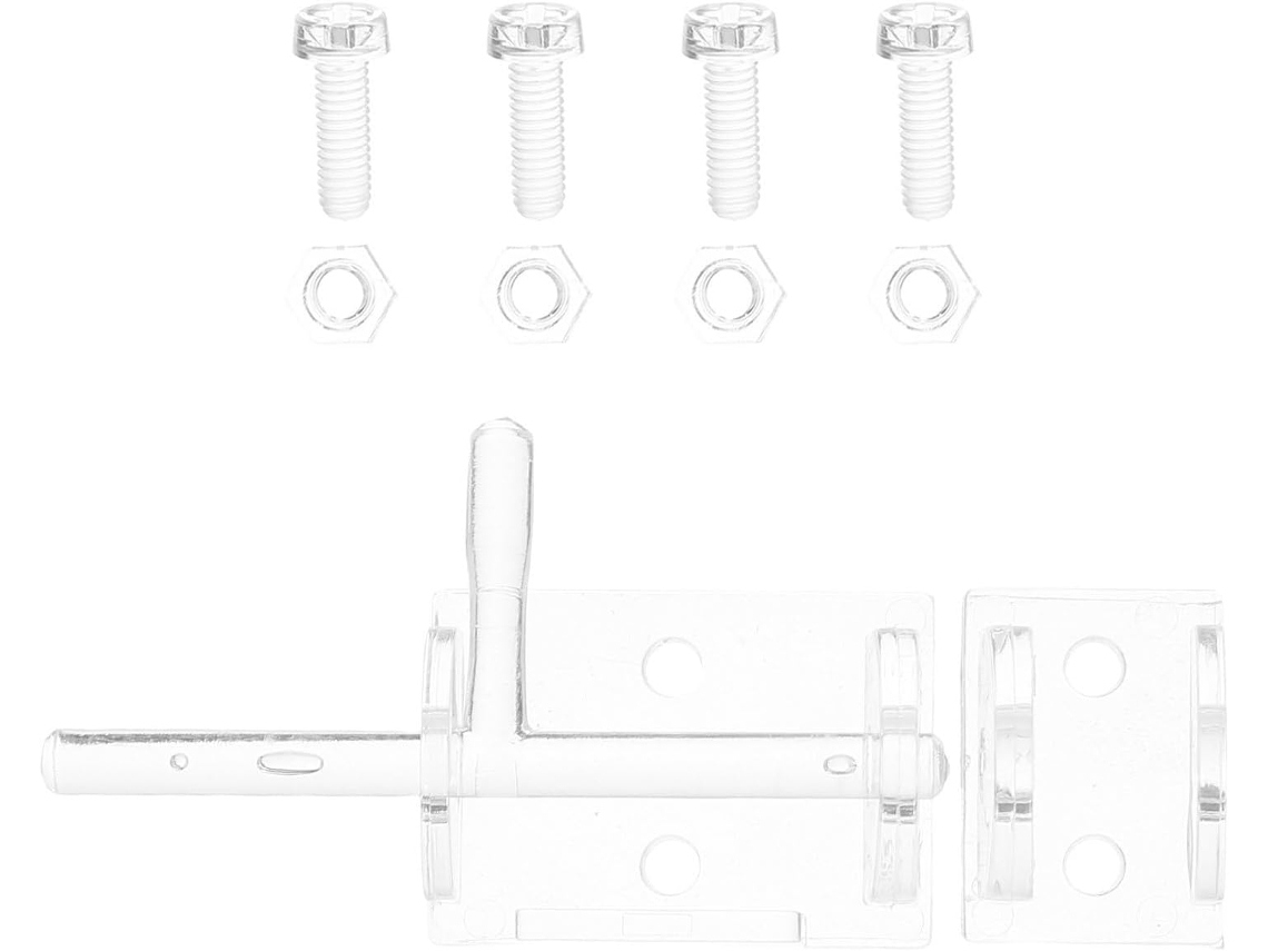 Fechadura De Porta Deslizante Em Acrílico Mini Janelas, Dispositivo De Segurança Residencial