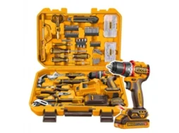 Aparafusadora 20v Brushless + Bat 2.0ah, Carregador E Mala Ferramentas 166pç Refª Hkthp41662e Ingco