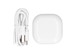 Estojo De Carregamento Com Led 600mah Para Galaxy Buds Fe Sm R400 Branco