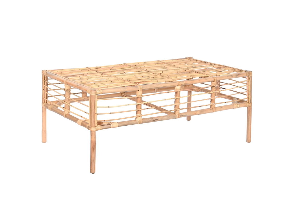 Mesa de Centro em Rattan Natural ALEXANDRA HOUSE LIVING (110x60x45cm)