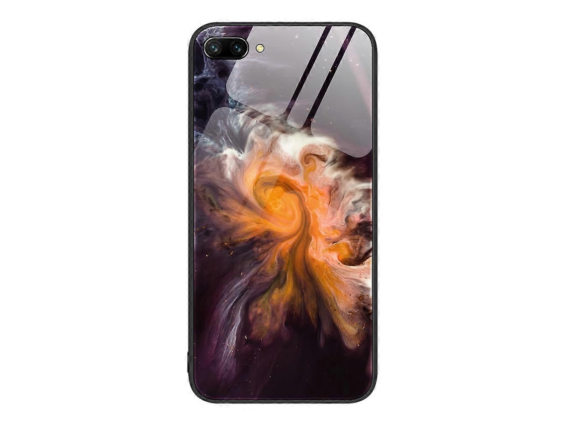 Capa Protetora De Vidro Com Padrão De Mármore Para O Celular For Honor 10