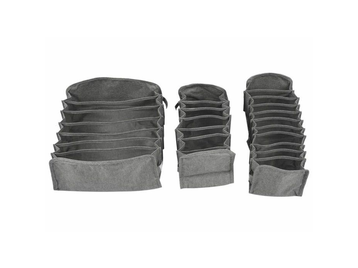 Conjunto De 3 Sacos Organizadores Dobráveis Para Roupas E Roupas Íntimas