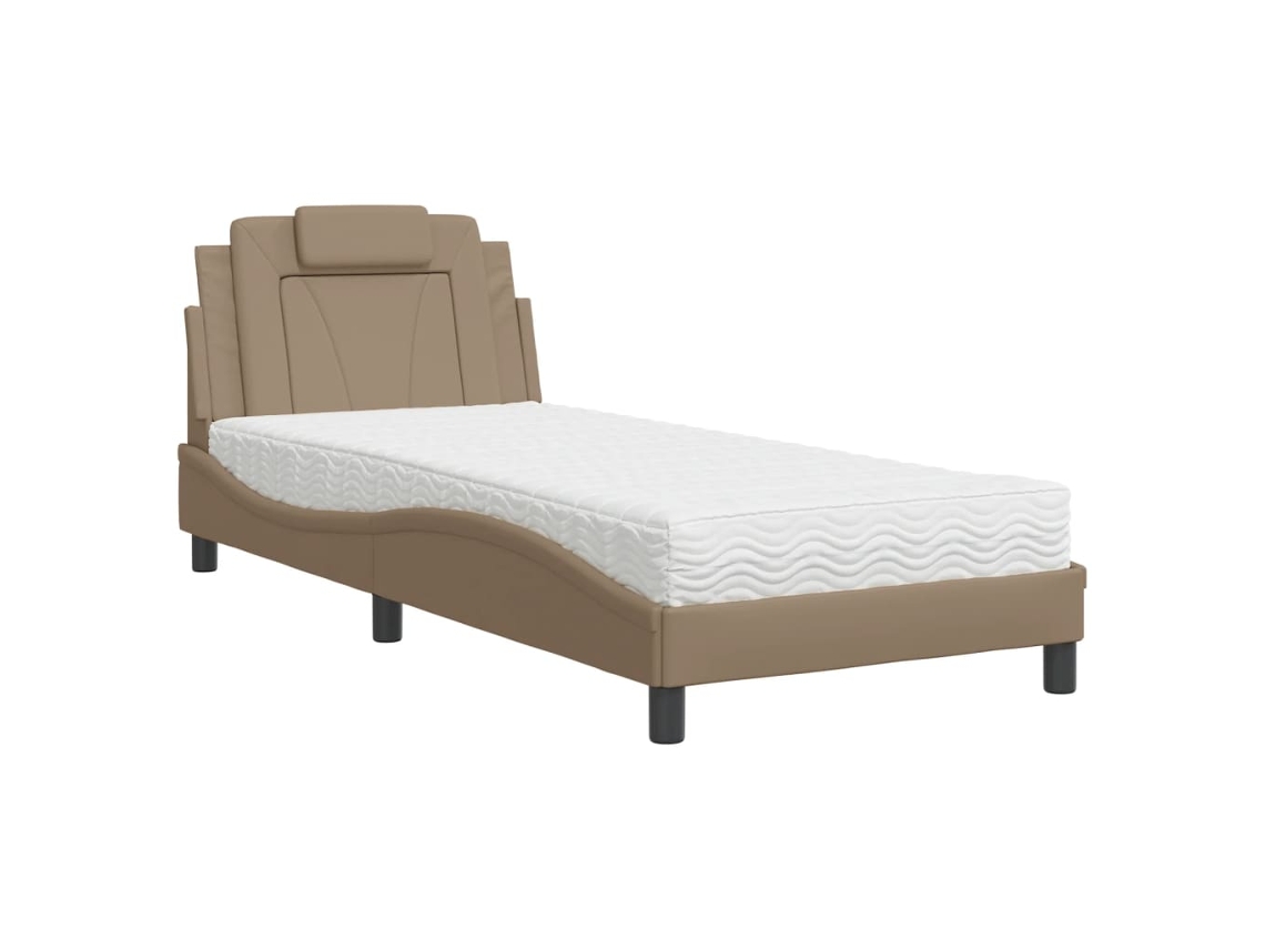 Bed, Beds Vidaxl Marrom Couro Artificial (80 X 200 Cm)
