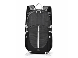 Mochila Preta para esportes ao ar livre, resistente à água e com grande capacidade.