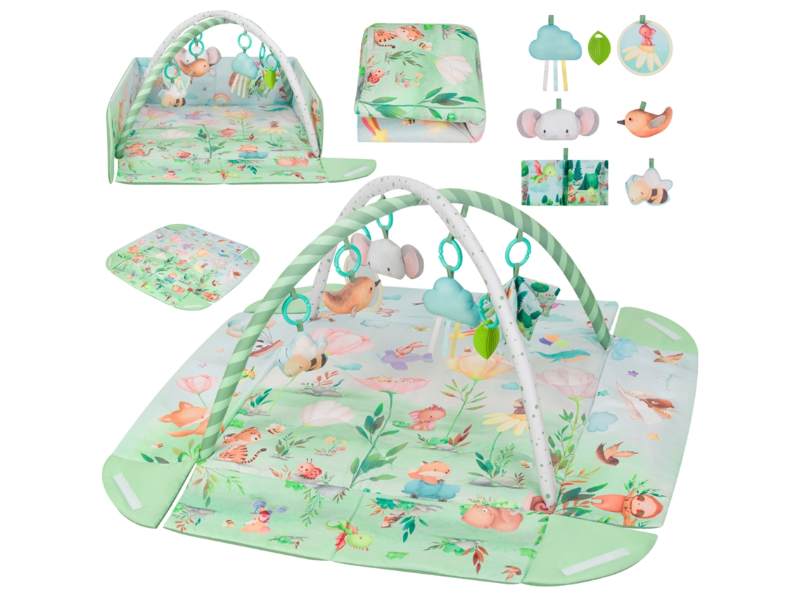 Tapete Educativo Multifuncional Para Bebés Lionelo Inga – Meio-parque – 113 X 114,5 Cm – Brinquedos Interativos Removíveis