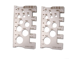 Régua De Medição Passo Rosca Em Aço Inoxidável 304, 100mm X 3mm, Medidor De Identificação Rosca Métrica Com Marcações