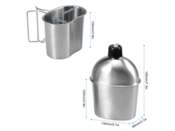Cântaro De Aço Inoxidável Para Camping Outdoor