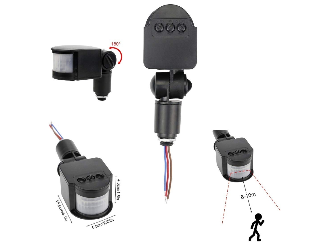 Lurelia Interruptor Com Sensor De Movimento Pir, Dc 12 V, 12 V, Para Iluminação Led