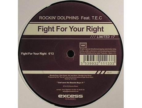 Vinil Fight For Your Right Executive Limited