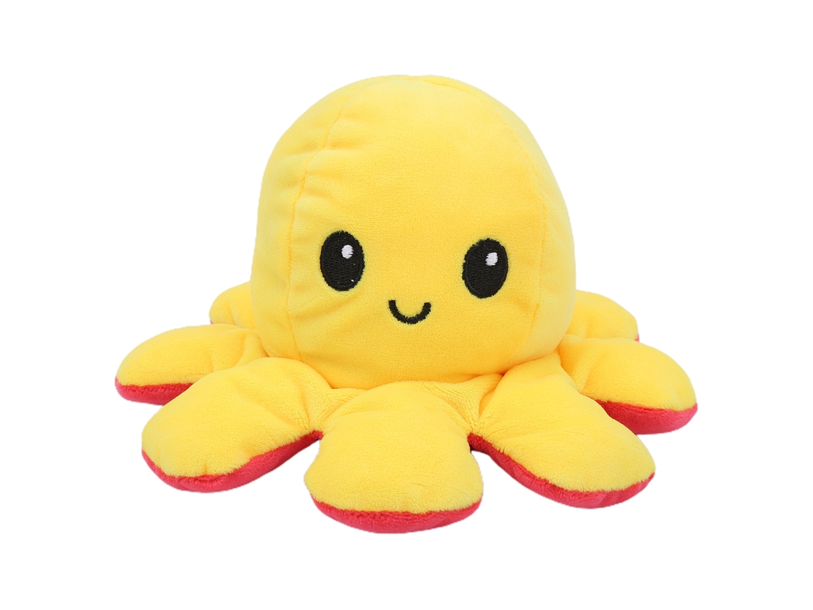 Primerox boneca de Pelúcia de Polvo Reversível Flip Duas Cores Brinquedo Bebe Macio 20cm