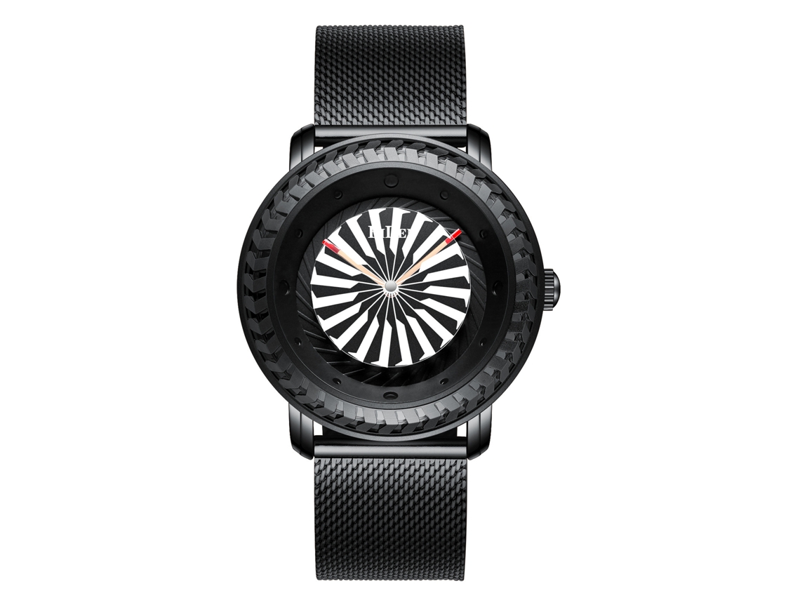 Relógio de Quartzo Masculino Elegante e À Prova D'água MDUG (preto)