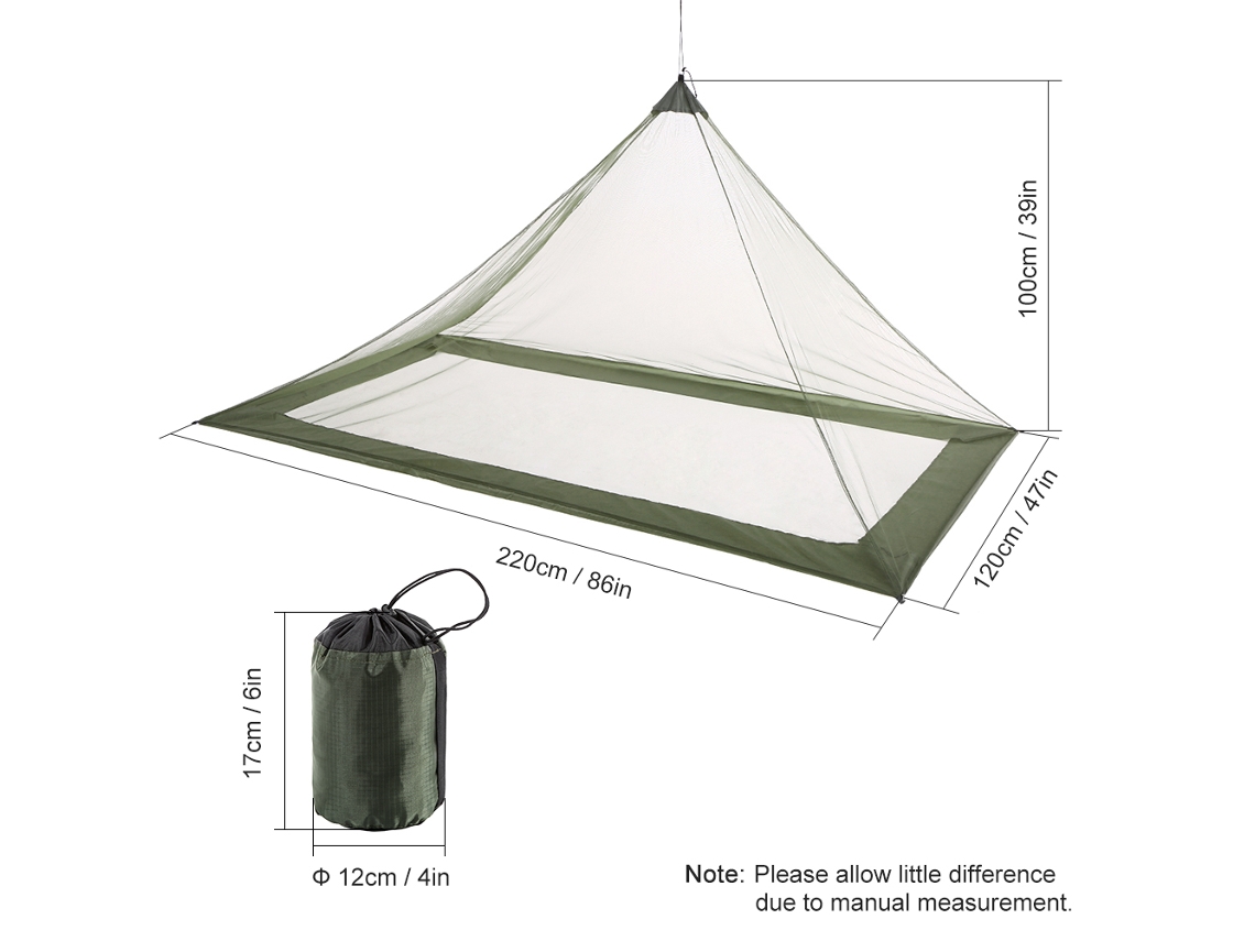 Mosquiteiro Ultraleve Lixada para Camping