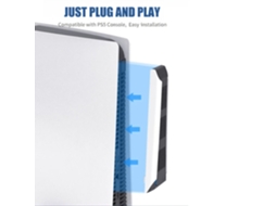 GAMEBOX Co1 Ventilador de Resfriamento de Clipe Lateral para Play Station 5 Console Usb Power e Ultra Baixo Ruído Branco