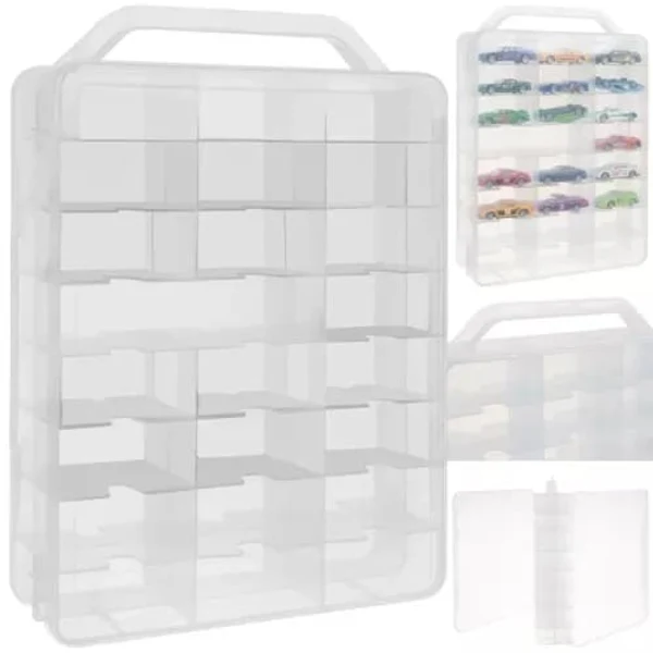 Vitrine Para Carros Em Miniatura - Armazenamento - 46 Compartimentos